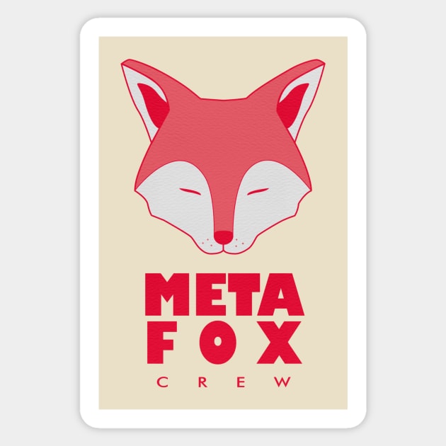 Metafox Crew T-Shirt Sticker by The Metafox Crew Shop